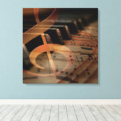 Piano pianist toetsenbord canvas afdruk (Insitu (Houten vloer))