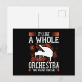 Piano - Piano is een heel orkest Briefkaart (Voorkant / Achterkant)