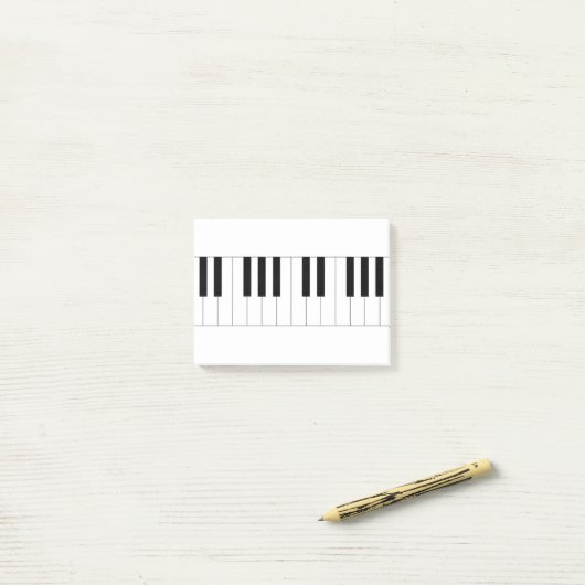 piano-, pianoletoenen post-it® notes (Op bureau)