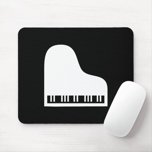 Piano Pictogram Mousepad Muismat (Met muis)