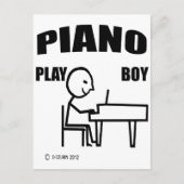 Piano Play Boy Briefkaart (Voorkant)