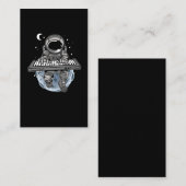 Piano Player Astronaut Music Instrument Cosmonaut Visitekaartje (Voorkant / Achterkant)