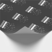 Piano Player Flying Muzieknoten Bird Pianist Cadeaupapier (Hoek)