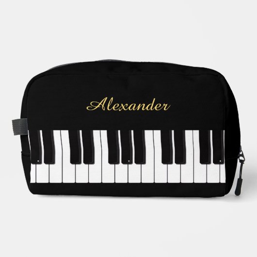 Piano Player Keyboard Personalised Pianist Toilettasje (Voorkant)