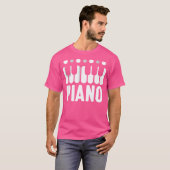 Piano Player Music Pianos Instrument T-shirt (Voorkant volledig)