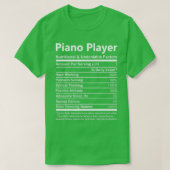 Piano Player Nutritional and Undenable Factors Gi T-shirt (Design voorkant)