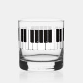 Piano Player Personalised Whisky Glas (Rechts)