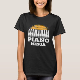 Piano Player Piano Lover Piano Ninja Band Musician T-shirt