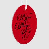 Piano Player Script Ornament (voorkant)