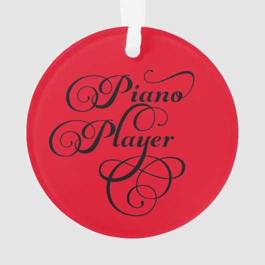 Piano Player Script Ornament (achterkant)