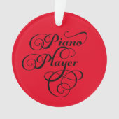 Piano Player Script Ornament (voorkant)