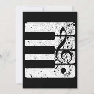 Piano Player-toetsenbord Treble Clef Musical Instr Kaart
