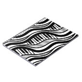 Piano Polka Waves Notitieboek – Musical Zwart-wit (Linkerzijde)