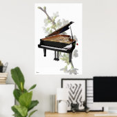 Piano-Poster Poster (Thuiskantoor)