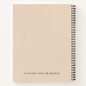 Piano Praktijk Muziek Leraar Student Blush Roze Notitieboek (Achterkant)