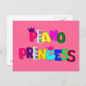 Piano Princess Card Briefkaart (Voorkant / Achterkant)