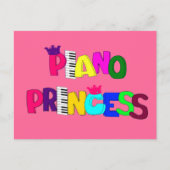 Piano Princess Card Briefkaart (Voorkant)