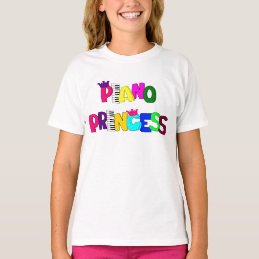 Piano Princess T-shirt (Voorkant)