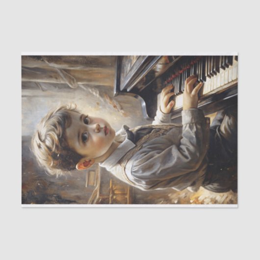 Piano Prodigy Charm Decoupage Tissuepapier (Voorkant)