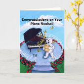 Piano Recital Card Kaart (Gele Bloem)