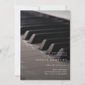 Piano Recital Klasse Minimaal Kaart (Voorkant)