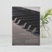 Piano Recital Klasse Minimaal Kaart (Staand voorkant)