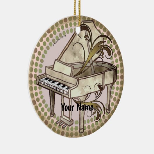 Piano Rhythm Keramisch Ornament (Rechts)