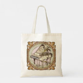 Piano Ritme  Tote Bag (Achterkant)