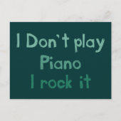 Piano Rock It Briefkaart (Voorkant)