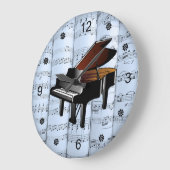 Piano ~ Rollend vel Music ~ Blue Tint Background Grote Klok (Hoek)