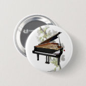 Piano-Romantic Music- Button (Voorkant /achterkant)