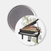 Piano-Romantic Music- Magnet (Voorkant / Achterkant)