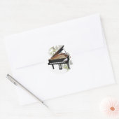 Piano-Romantic Music- Sticker (Envelop)