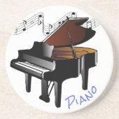 PIANO - Ronde zandsteenberger Zandsteen Onderzetter (Voorkant)