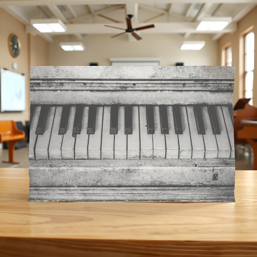 Piano Rustiek Zwart & Wit Antiek Foto Tissuepapier