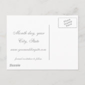 Piano - Save the Date briefkaart (Achterkant)