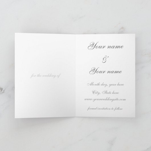 Piano - Save the Date kaart (Binnen)