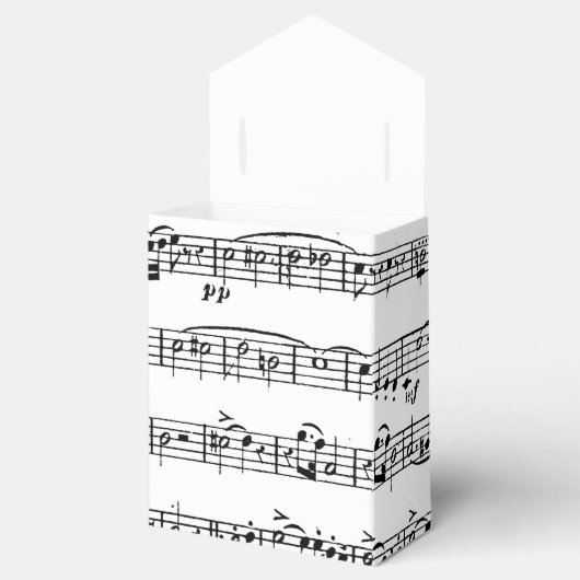 Piano Sheet Music voor Overweging Bedankdoosjes (Geopend)