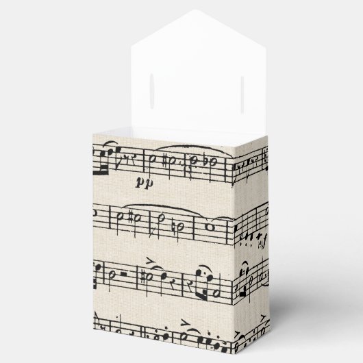 Piano Sheet Music voor Overweging Bedankdoosjes (Geopend)