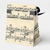 Piano Sheet-muziek voor overweging Bedankdoosjes (Achterkant)