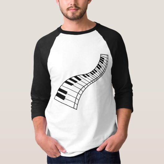Piano-shirt T-shirt (Voorkant)
