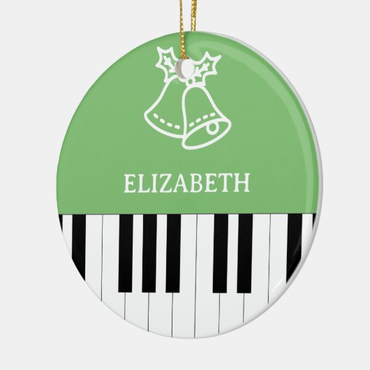 Piano Sleutel Beste Piano Leraar Ever Kerstmis Gro Keramisch Ornament (Links)