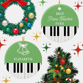 Piano Sleutel Beste Piano Leraar Ever Kerstmis Gro Keramisch Ornament