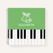 Piano Sleutel Beste Piano Leraar Ever Kerstmis Gro Notitieboek (Voorkant)