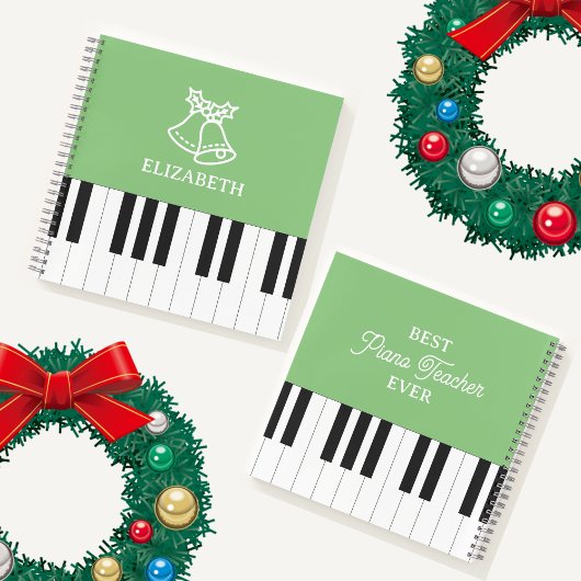 Piano Sleutel Beste Piano Leraar Ever Kerstmis Gro Notitieboek