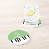 Piano Sleutel Beste Piano Leraar Ever Kerstmis Gro Zandsteen Onderzetter (Zijkant)