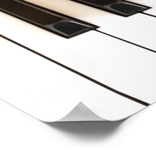 Piano Sleutels met Psalmen Bijbel Verse Quote Poster (Hoek)