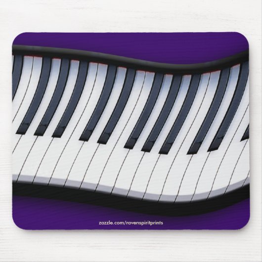 PIANO SLEUTELS MUZIEK LIEFHEBBER Mousepad Muismat (Voorkant)