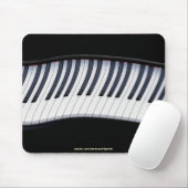PIANO SLEUTELS MUZIEK LIEFHEBBER Mousepad Muismat (Met muis)