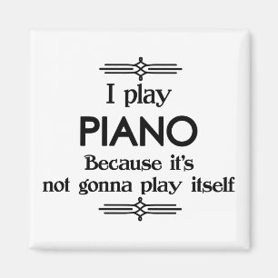 Piano - Speel zelf Funny Deco Music Magneet